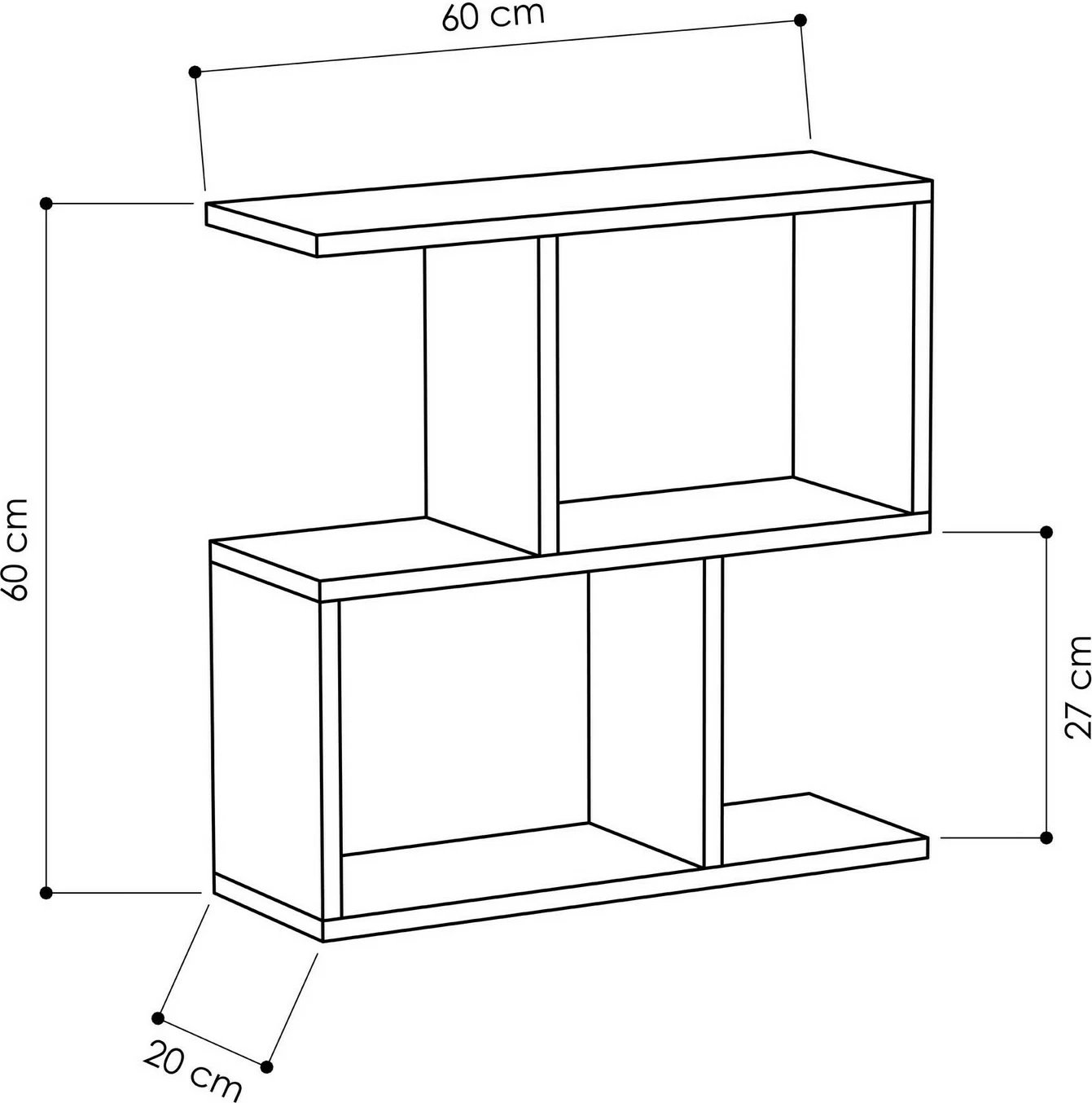 Tavolinë anësore, Skye Decor, ngjyrë lisi, Mania