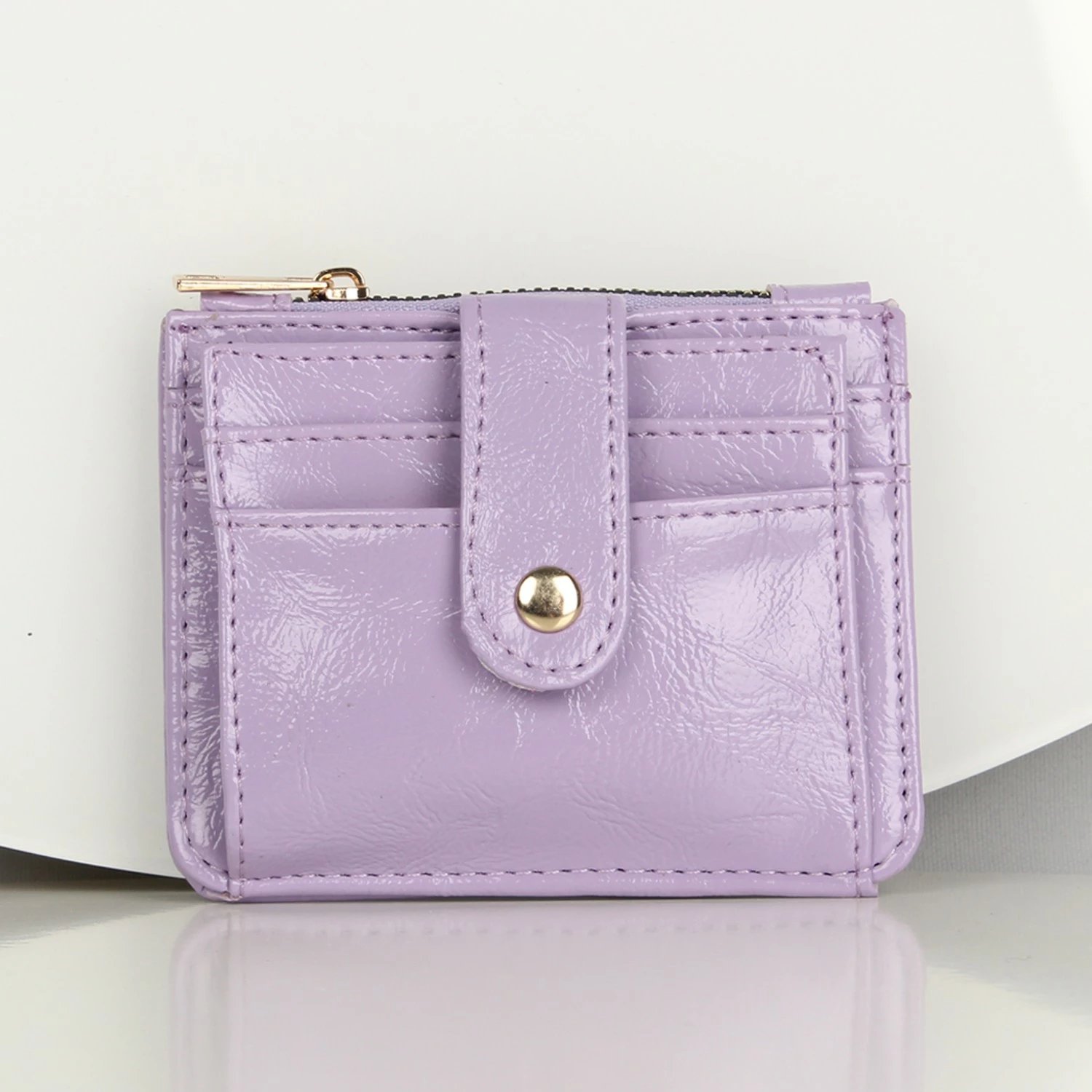 Portofol lëkure, ngjyrë lejla, Zoozie Bags, 1272