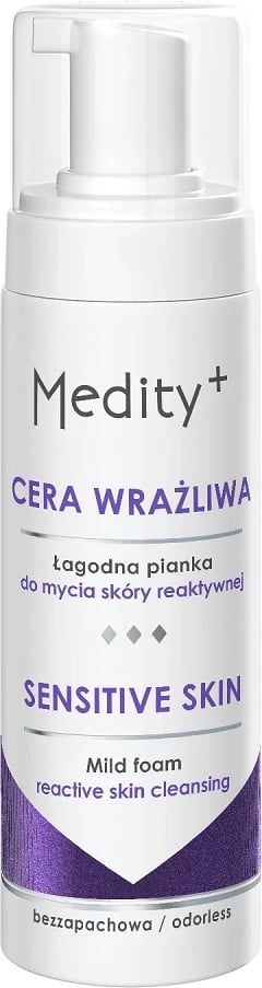 Shkumë pastruese fytyre për femra Medity+ Sensitive Gentle, 150ml