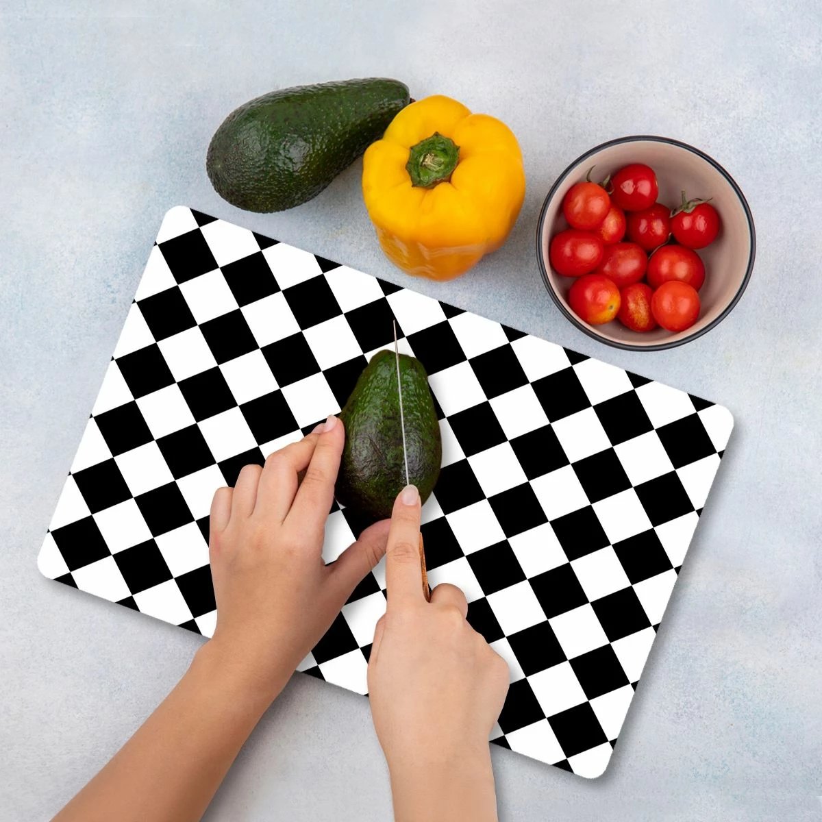 Dërrasë prerëse Hermia, xham i temperuar, shumëngjyrëshe, Ckt48 - 3040, 30x40cm