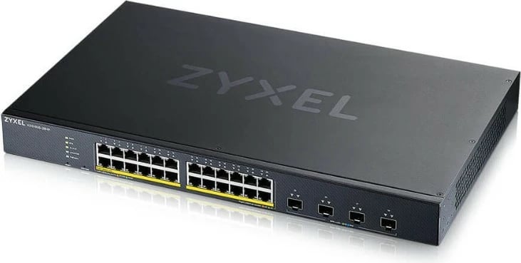 Switch Zyxel XGS1935-28HP, 24 porta Gigabit PoE, 4 porta 10GbE SFP+, Rack, i zi