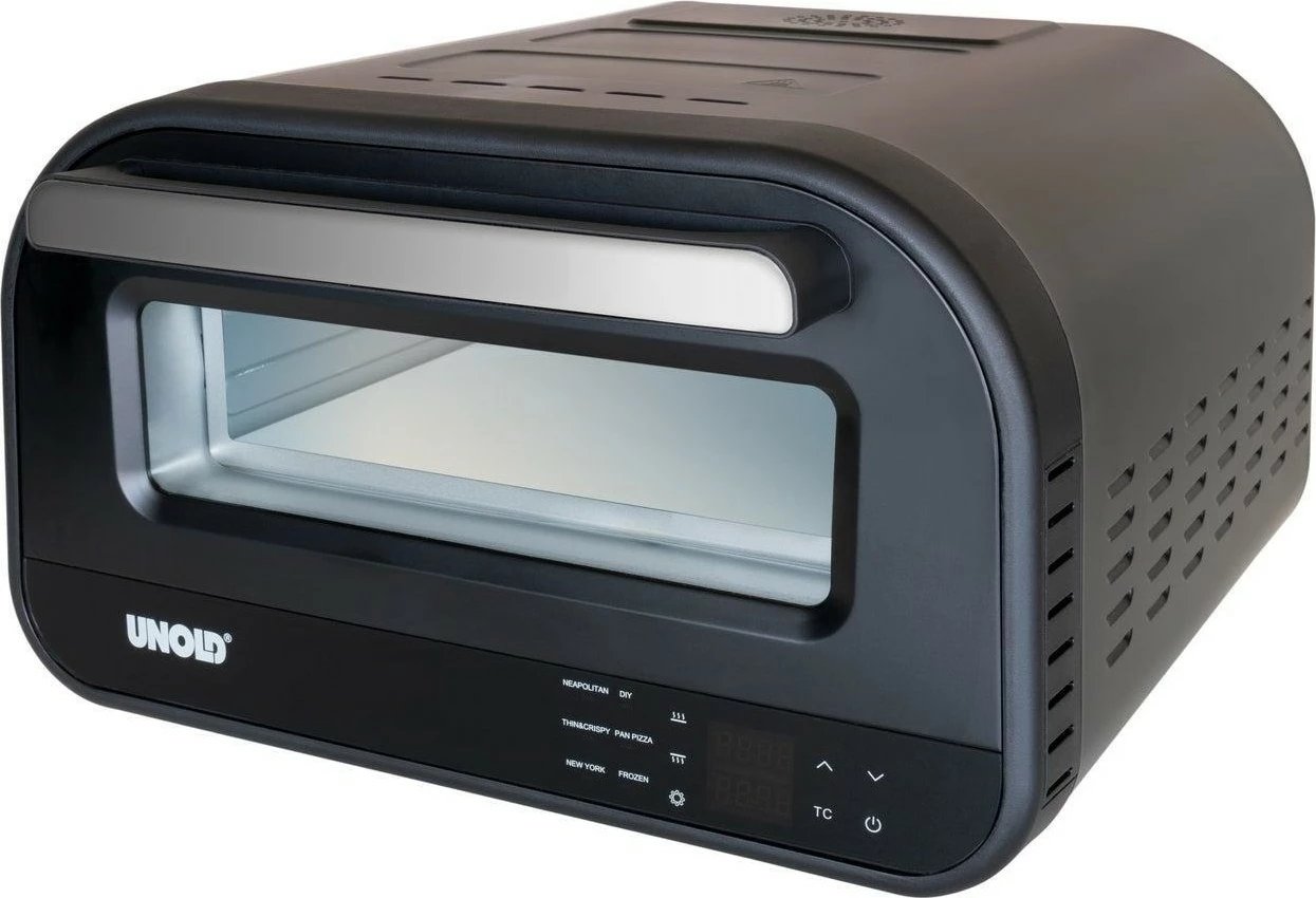 Pjekës pice Unold Don Luigi, 1 picë, 30 cm, 450 °C, i zi