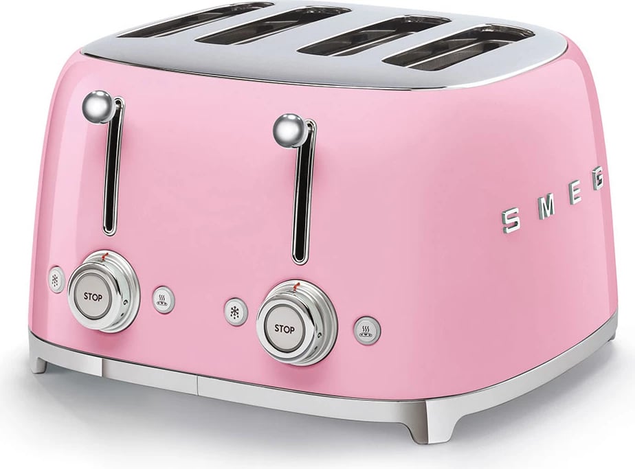 Thekëse buke Smeg 50' Style, 4x4, rozë