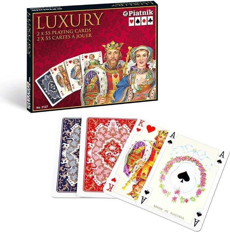 Letra loje Piatnik Luxury 2 kuverta, 55 letra secila, shumëngjyrëshe