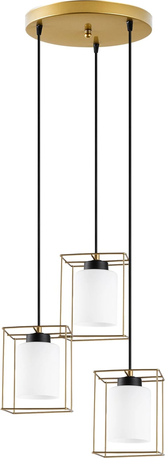 Llambë tavani Opviq Swank, ngjyrë ari, 3 drita, 65x15x113cm