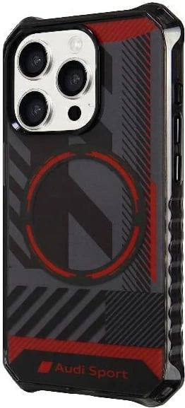 Mbështjellës Audi IML Sport MagSafe për iPhone 15 Pro 6.1", i zi