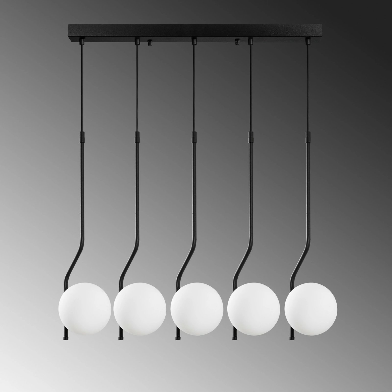 Llambë varëse Opviq Tulıp, e zezë, 80x15x110cm