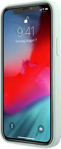 Mbështjellës Guess GUHCP12MLSVSBF për iPhone 12/12 Pro 6.1", silikon, fuchsia/blue