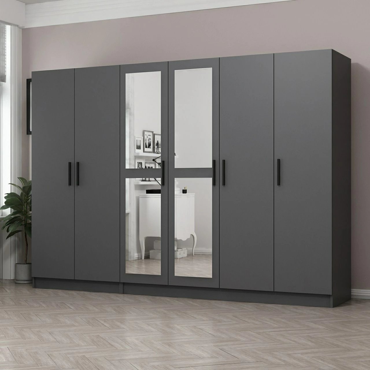 Dollap Skye Decor, ngjyrë antracit, 4987