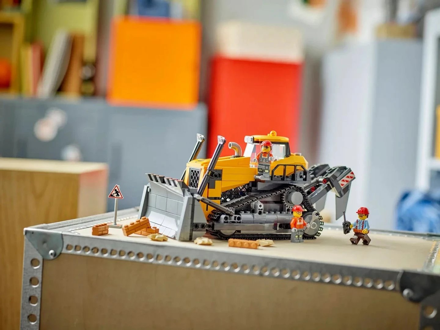 Set LEGO CITY buldozer i verdhë 60466 me 3 minifigura