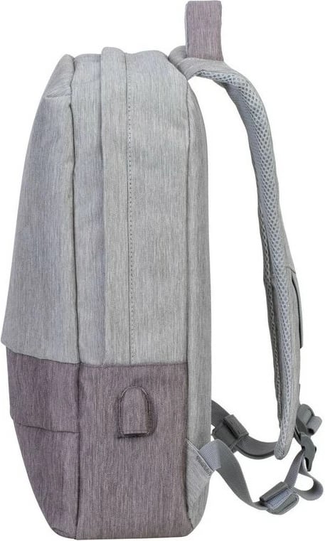 Çantë shpine RIVACASE Prater 15.6", USB port, gri/mokka Çantë shpine RIVACASE Prater 15.6", USB port, gri/mokka