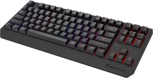 Tastierë mekanike Genesis Thor 230 TKL, pa kabllo, RGB, Outemu Silent Lemon, e zezë