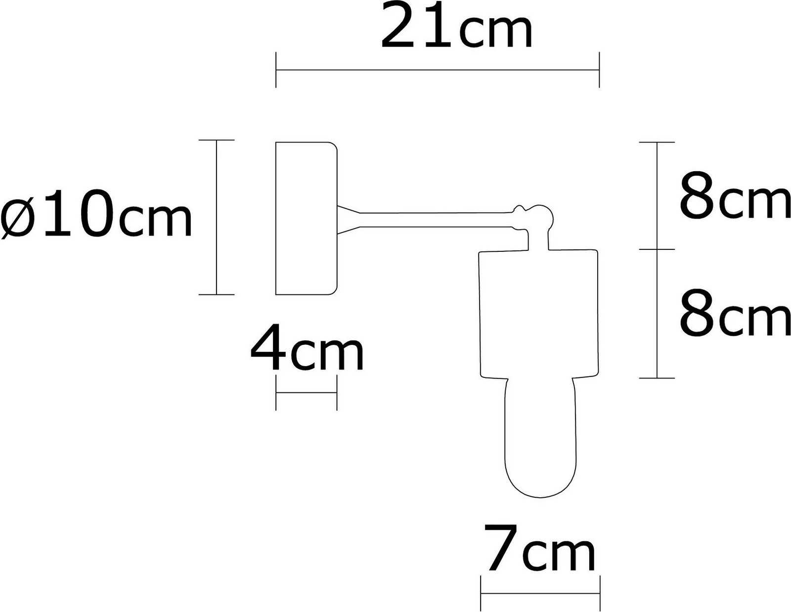 Llambë muri Opviq, Xanthos - N-865, trup druri, ngjyrë natyrale Llambë muri Opviq, Xanthos - N-865, trup druri, ngjyrë natyrale