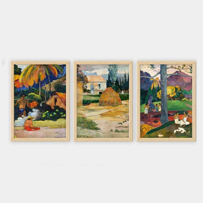 Pikturë dekorative me kornizë (3 copë), Wallity, 3NTC_UN3897173_3545