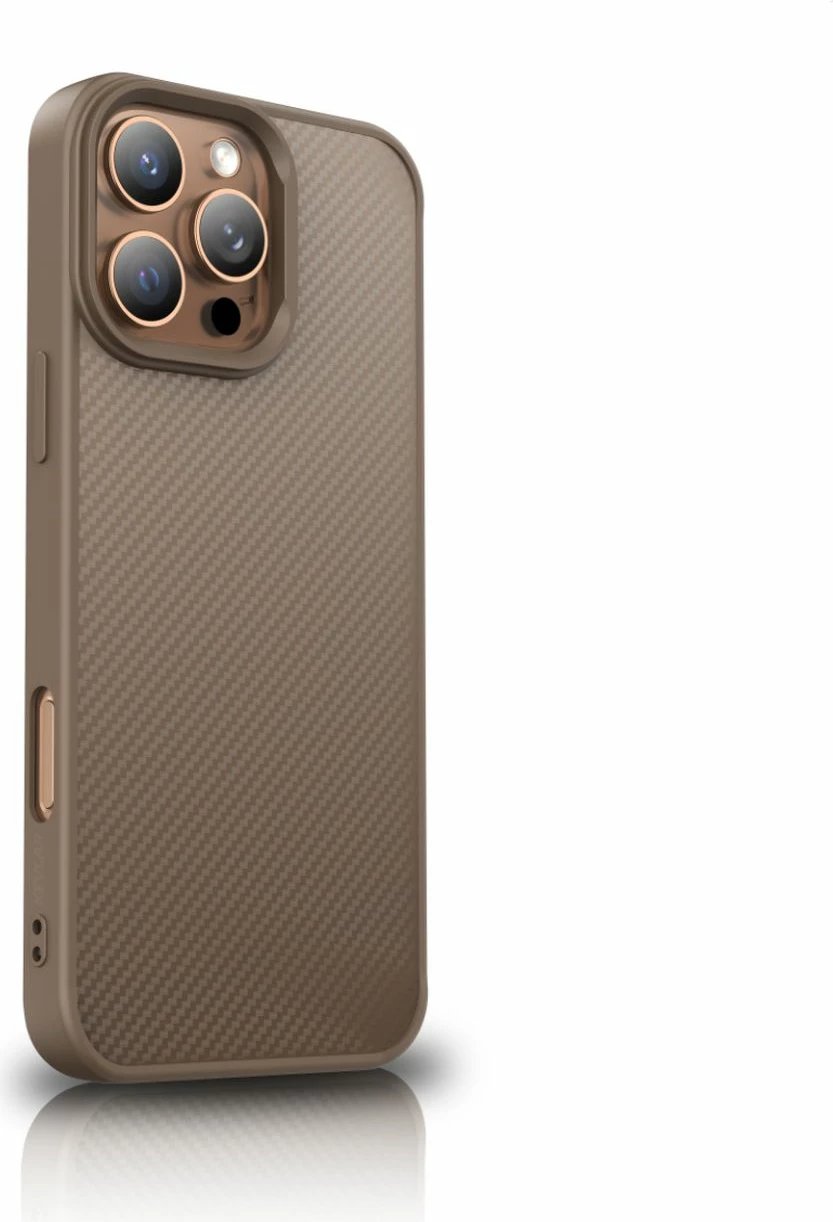 Mbështjellës Wozinsky Carbon Fiber me MagSafe për Samsung Galaxy S25 Ultra, Kafe