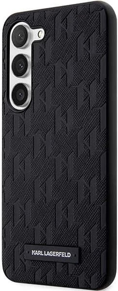 Mbështjellës Karl Lagerfeld Saffiano Mono Metal Logo për Samsung Galaxy S24+, i zi
