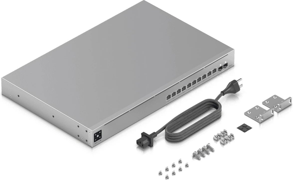 Switch menaxhues, Ubiquiti, USW-Pro-XG-10-PoE, 10G portet, PoE+++, rack 1U