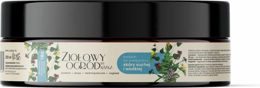 Balsam për trup Jozka për lëkurë të thatë dhe të lirshme, 200ml