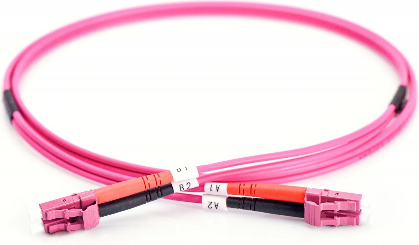 Kabllo optike Digitus DK-2533-05-4, patch cord LC-LC, OM4, 5m, vjollcë