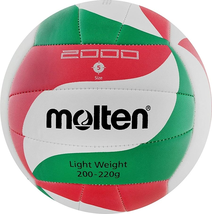 Top volejbolli Molten V5M2000, për përdorim të brendshëm, Gjelbër