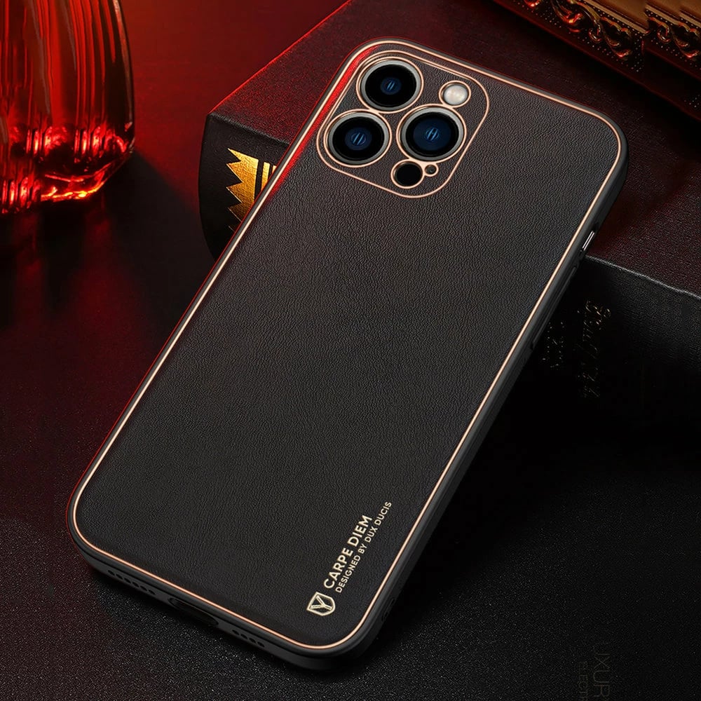 Mbështjellës Dux Ducis Yolo për iPhone 13 Pro, TPU+PU lëkurë, Kuq