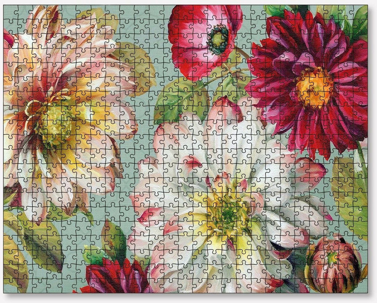 Puzzle me 500 copa, lule shumëngjyrëshe, Evila Originals, PZL_074_500