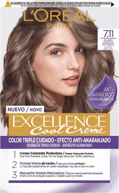 Bojë për flokë L'Oreal Excellence Cool Creme 7.11 unisex 192ml