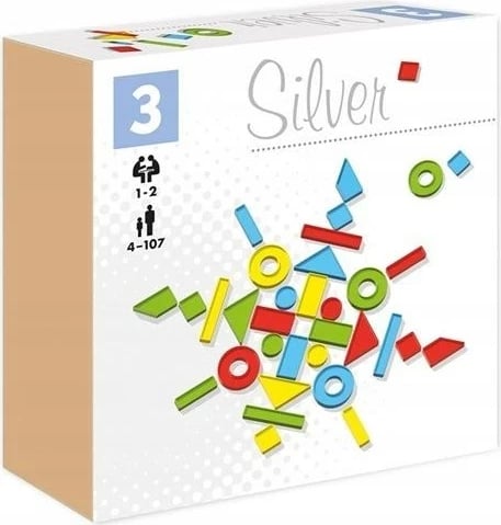 Lojë tavoline Alexander Game Mandale Silver, për fëmijë dhe të rritur, shumëngjyrëshe