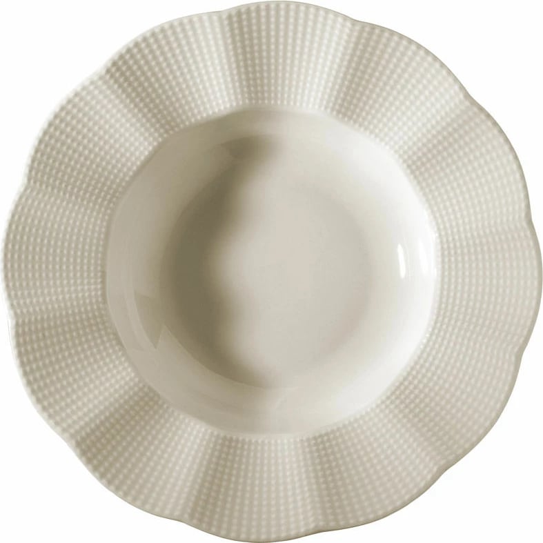 Set enësh për drekë (24 copë), Hermia, MLN24Y2740694, ngjyrë krem