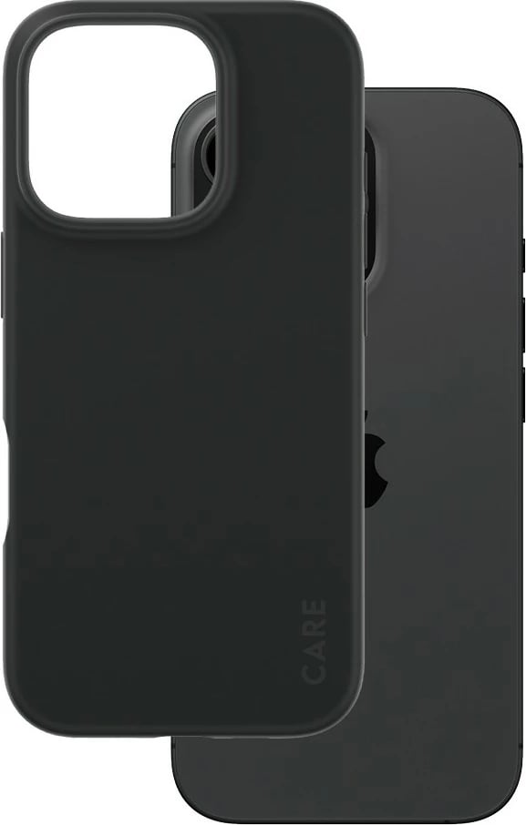 Mbështjellës PanzerGlass CARE Case Fashion iPhone 16 Pro, silikon, i zi
