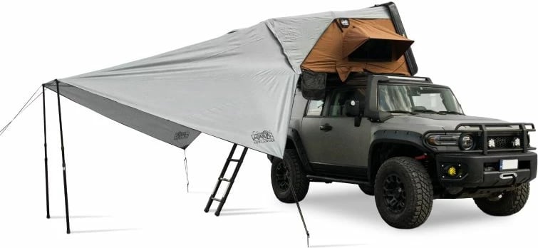 Tendë anësore për çadër mbi veturë Offlander, gri
