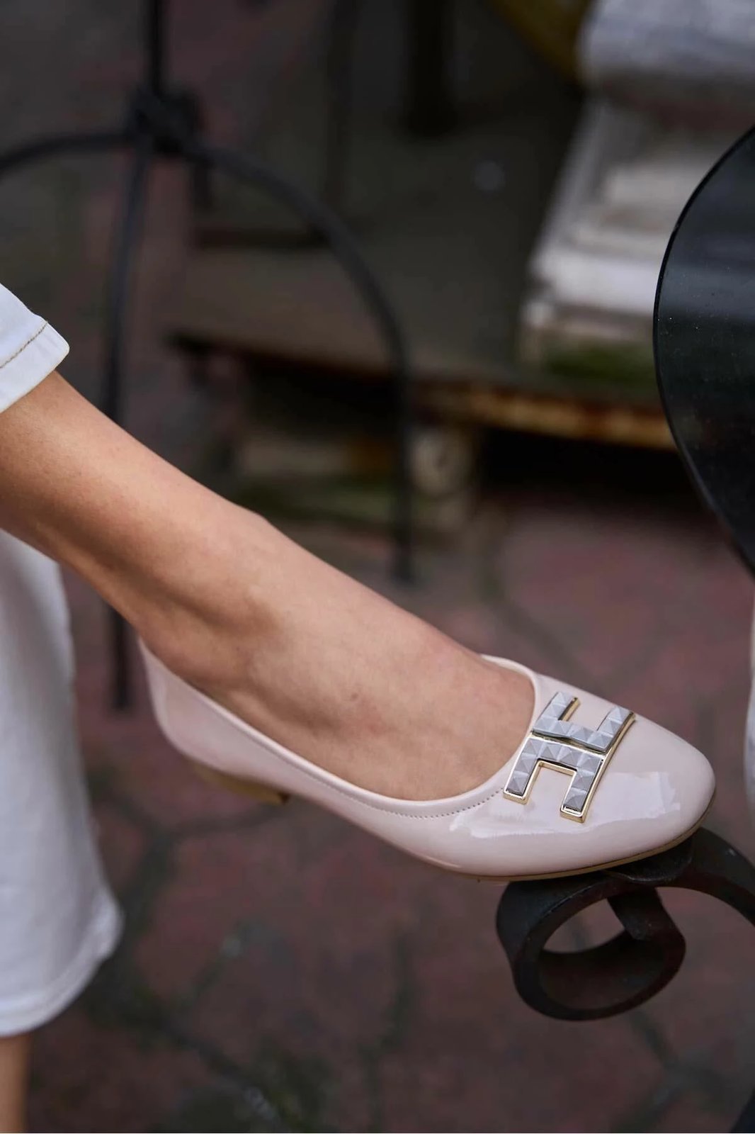 Balerina për gra, ngjyrë bezhë, Jumeon, MK1340024YR20-002, nr. 39