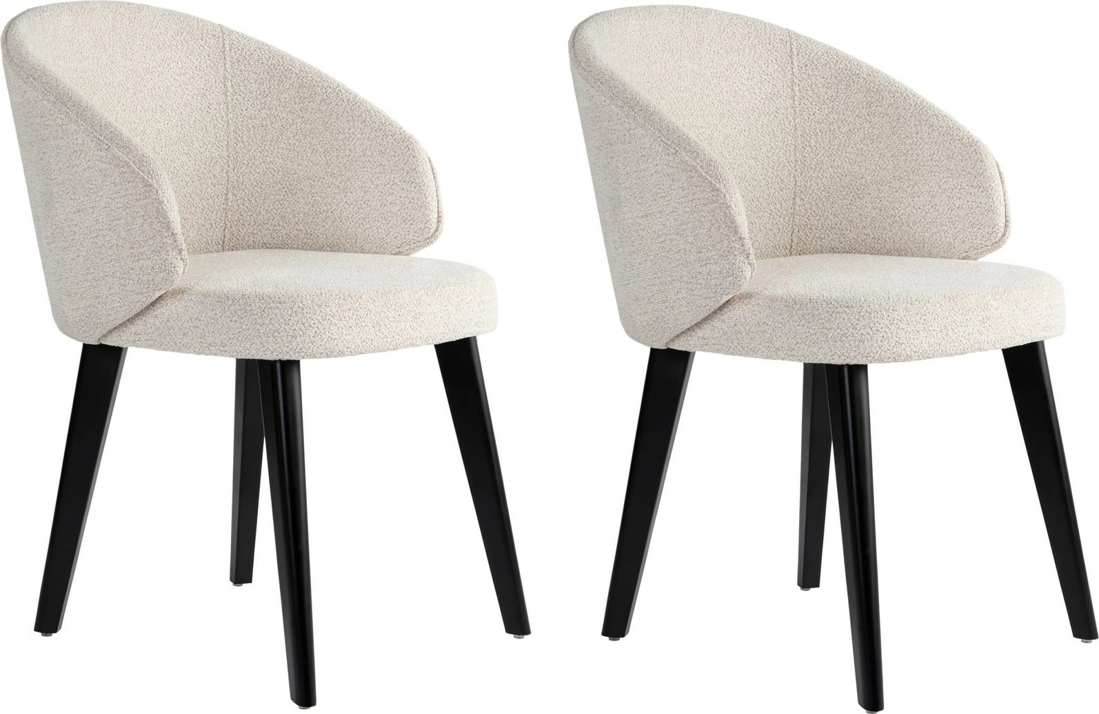 Set karrigesh (2 copë) Skye Decor, Bentley, e bardhë, e zezë