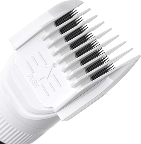 Makinë qethëse Adler AD 2839, LCD, IPX6, bateri 2000mAh, karikim USB-C, me krehëra 3–18 mm, e bardhë Makinë qethëse Adler AD 2839, LCD, IPX6, bateri 2000mAh, karikim USB-C, me krehëra 3–18 mm, e bardhë