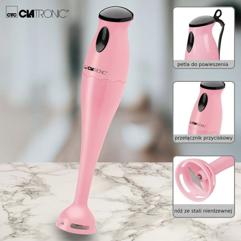 Blender dore Clatronic SM 3577, 180W, rozë