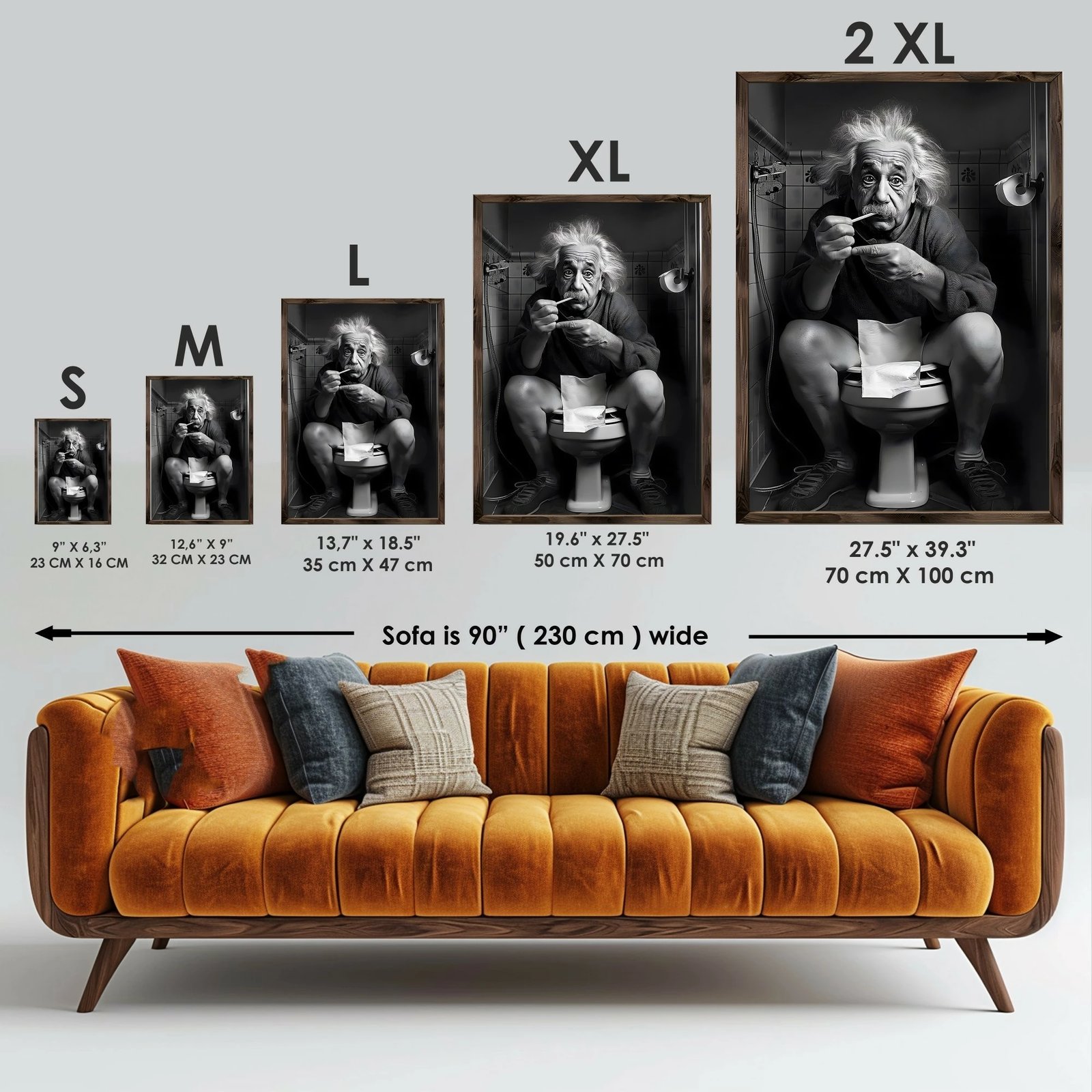 Pikturë dekorative me kornizë MDF, shumëngjyrëshe, Wallity, GE178-L