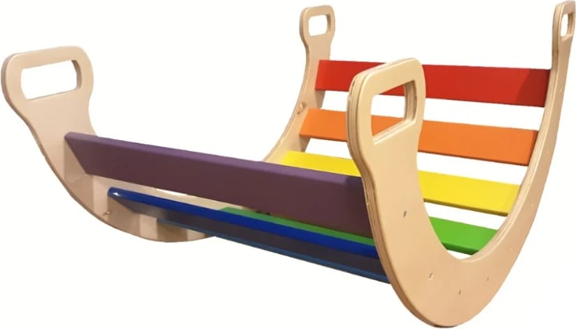 Lodër druri për fëmijë, shumëngjyrëshe, Skye Decor, mobile