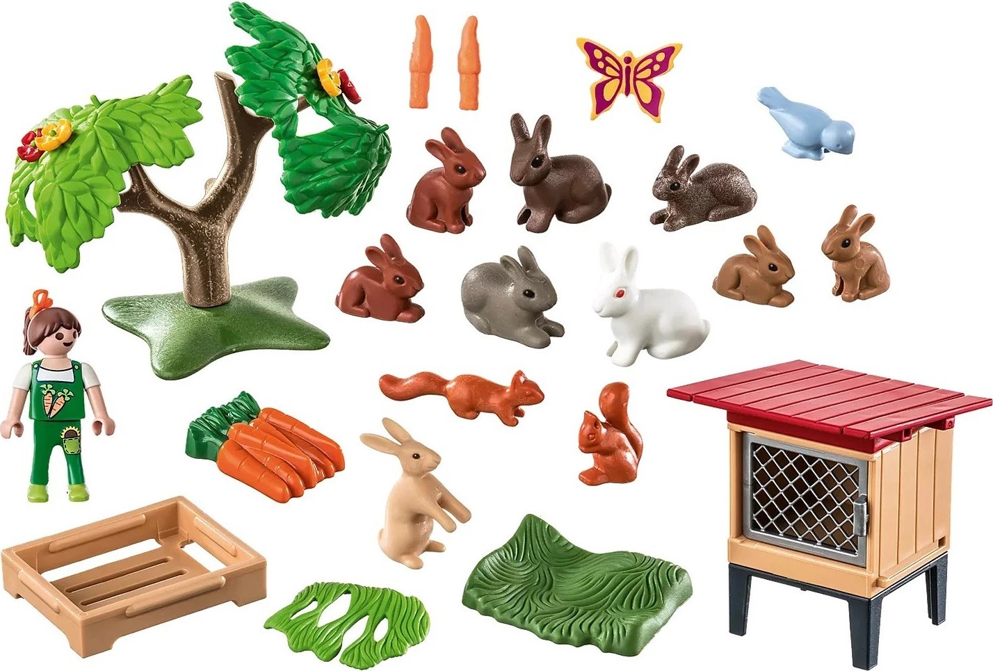 Set lodrash Playmobil Country 71252, kafaze lepujsh, 41 pjesë