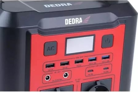 Stacion portativ energjie DEDRA DEZS0300, 20000 mAh, 500 W, Kuq