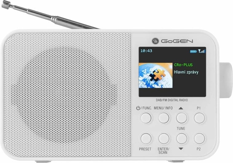Radio Portative me DAB+, FM, LCD dhe Bluetooth GOGEN GOGDAB500BTCW (Bardhë)