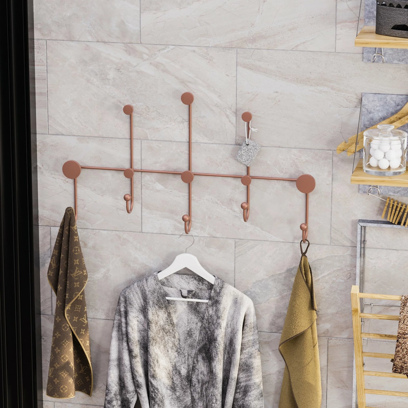 Varëse muri metalike, ngjyrë bakri, Wallity Iyon-C