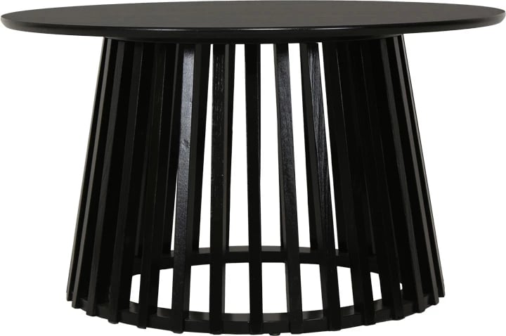 Tavolinë kafeje Domonic, MDF, ngjyrë e zezë, 80x45cm