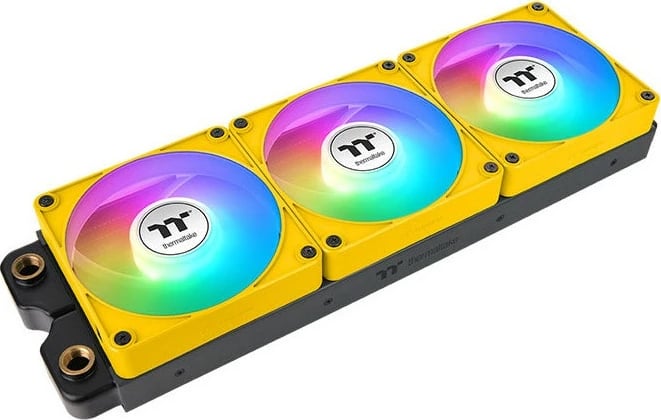 Ventilator kasë Thermaltake CT140 EX Reverse ARGB Sync 140mm, 3 copë, verdhë