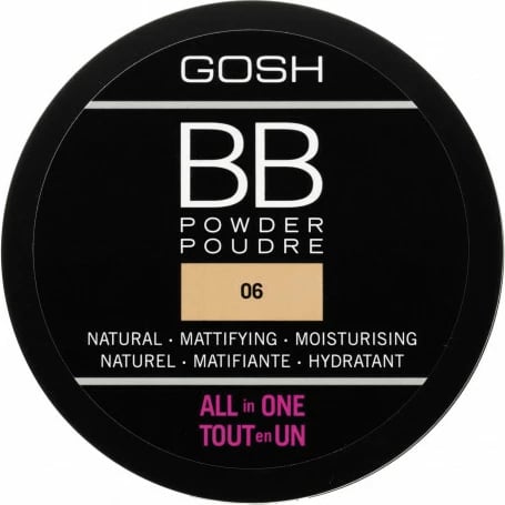 Puder kompakte BB Gosh 06 Warm Beige 6.5g