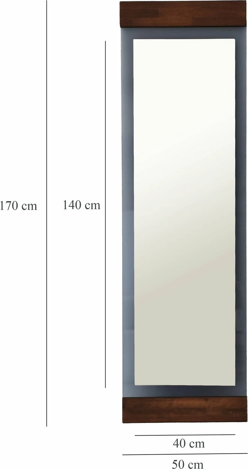 Pasqyrë Cheval, ngjyrë arre dhe fume, Murano, Hanah Home