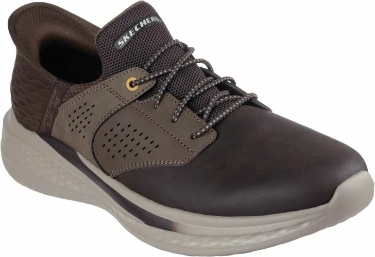 Këpucë për meshkuj Skechers, kafe