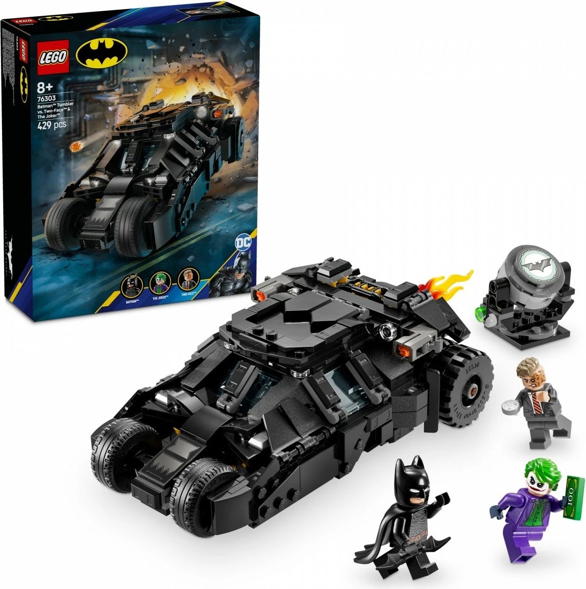 Set LEGO Batman Tumbler 76303 me 429 pjesë, për fëmijë, plastikë