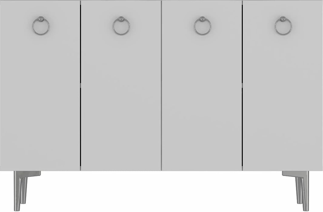 Konsol Skye Decor, Efes, e bardhë, argjend