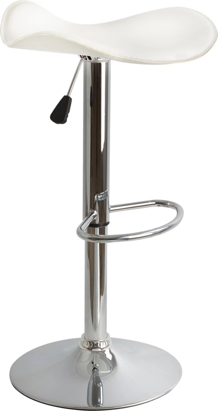 Karrige për bar FH201.02, e bardhë PU me ngritje gazi 45χ45χ82, set prej 2 copë