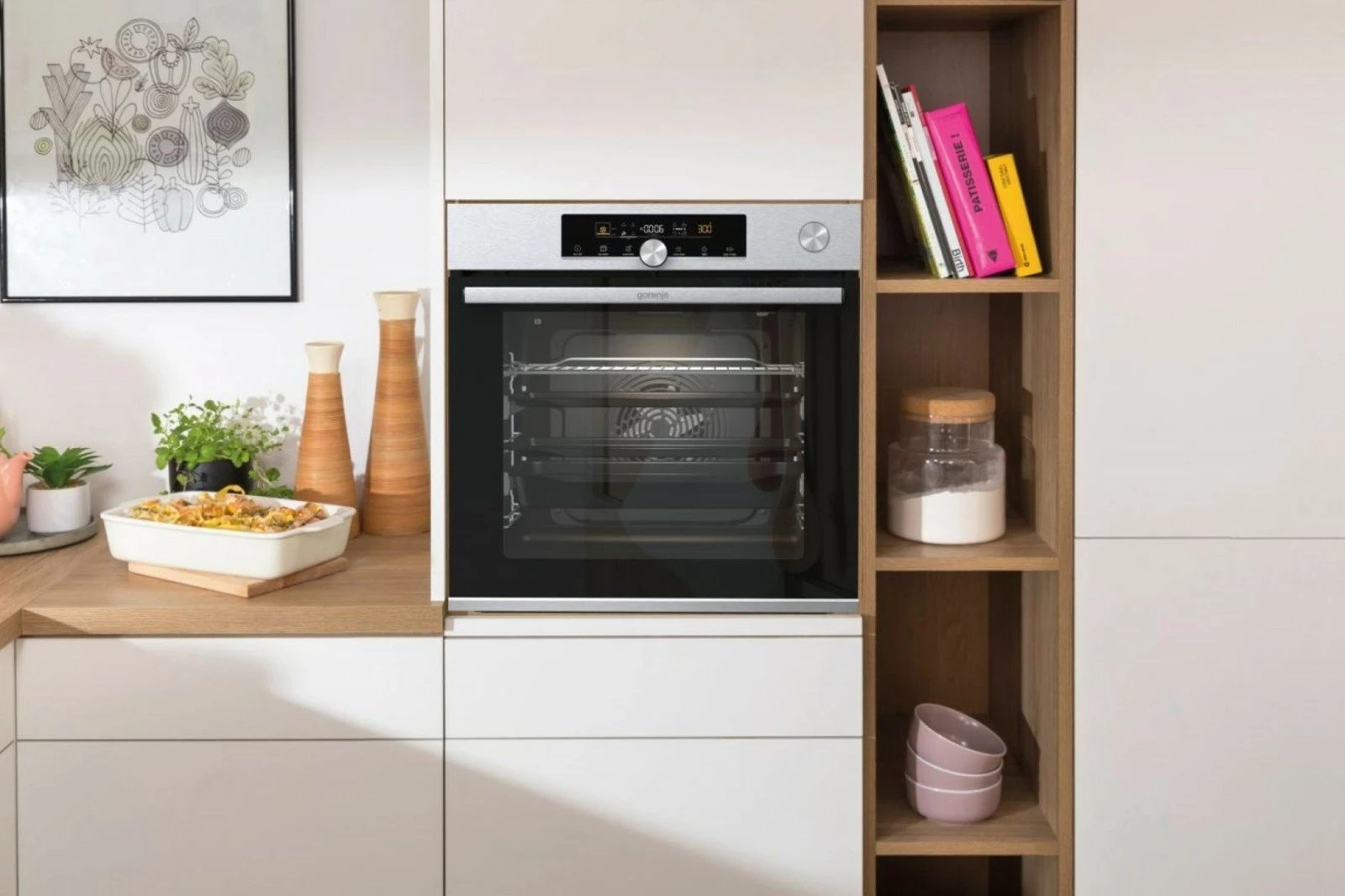 Furrë Gorenje BSA6747A04X, 77L, inox, A+ Furrë Gorenje BSA6747A04X, 77L, inox, A+
